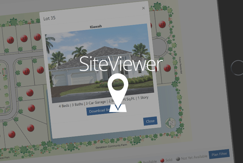 SiteViewer homebuilder sitemap CPS SiteViewer homebuilder website map