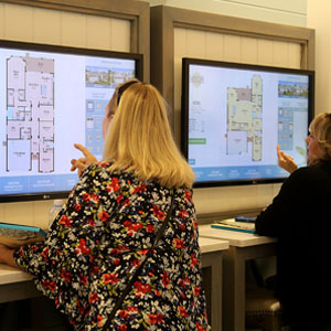 Homeshoppers engage with interactive kiosks